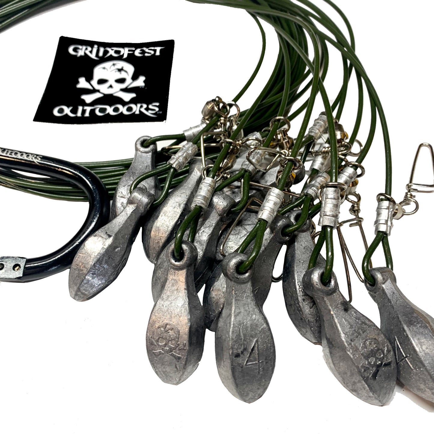 4oz Coated Steel Cable Texas Rigs