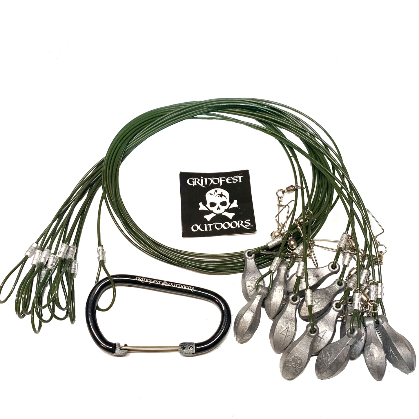 4oz Coated Steel Cable Texas Rigs