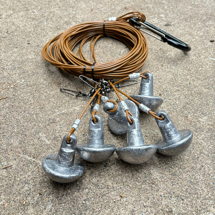 12oz Coated Steel Cable Texas Rigs (Half Dozen) – GrindFest Outdoors
