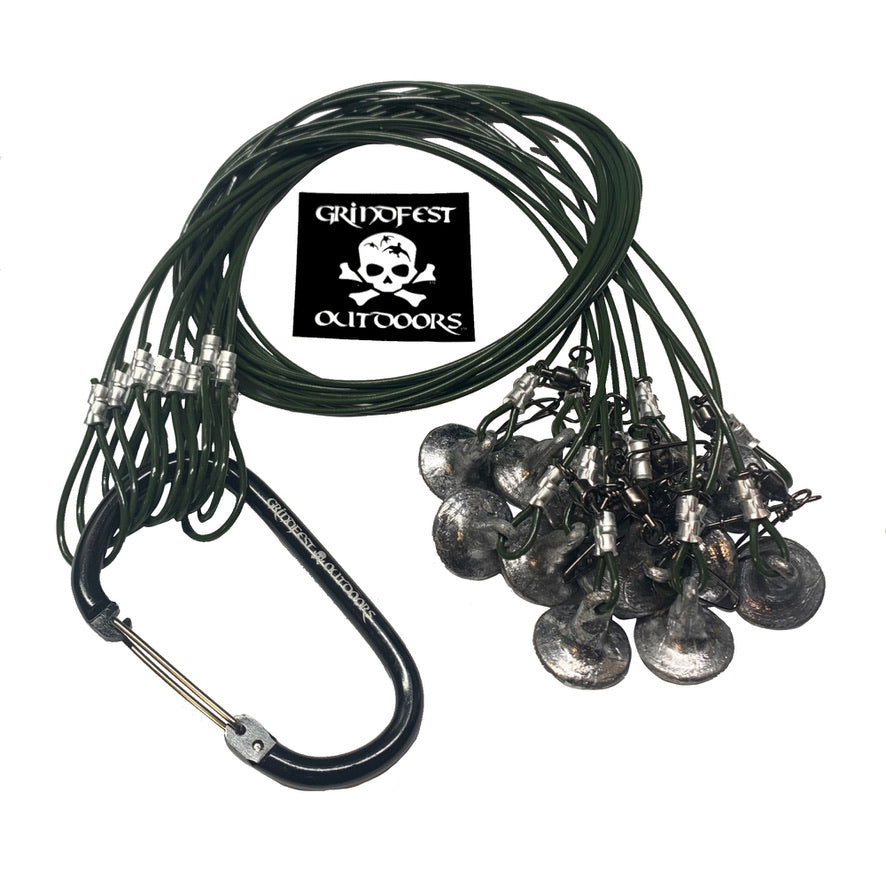 6oz Coated Steel Cable Texas Rigs – GrindFest Outdoors