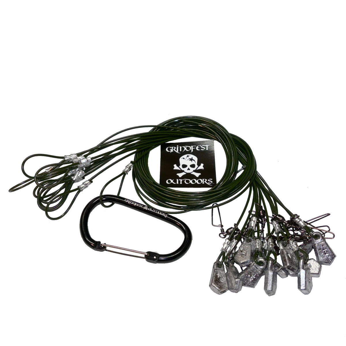 1.5oz Coated Steel Cable Texas Rigs