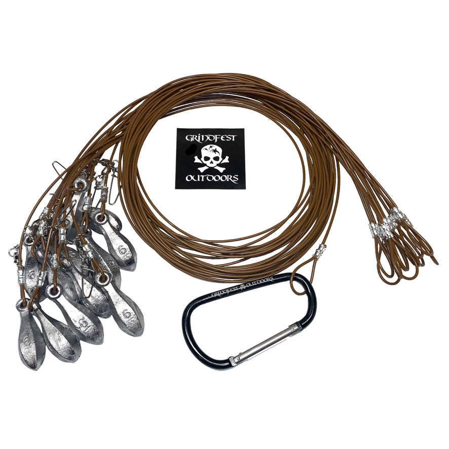Texas Style Decoy Weights 72-Inch 6oz Egg Sinker Decoy Rigs - PVC Texas Style Decoy Weights 72-Inch 6oz Egg Sinker Decoy Rigs - PVC