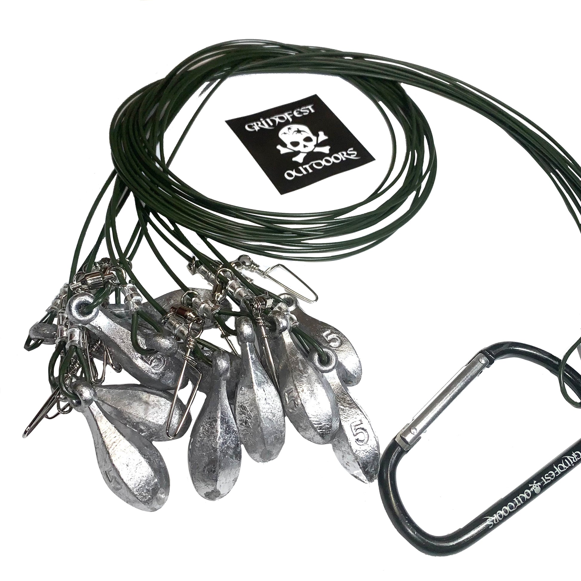 5oz Coated Steel Cable Texas Rigs – GrindFest Outdoors