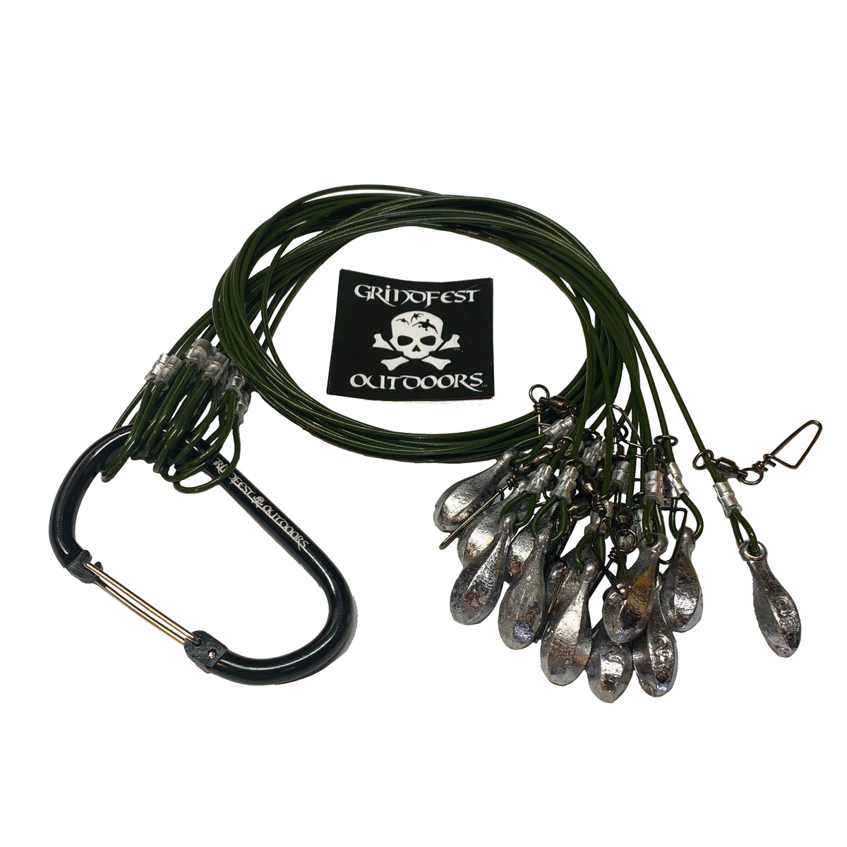 Texas Rig Components 2oz Coated Steel Cable Texas Rigs – GrindFest Outdoors