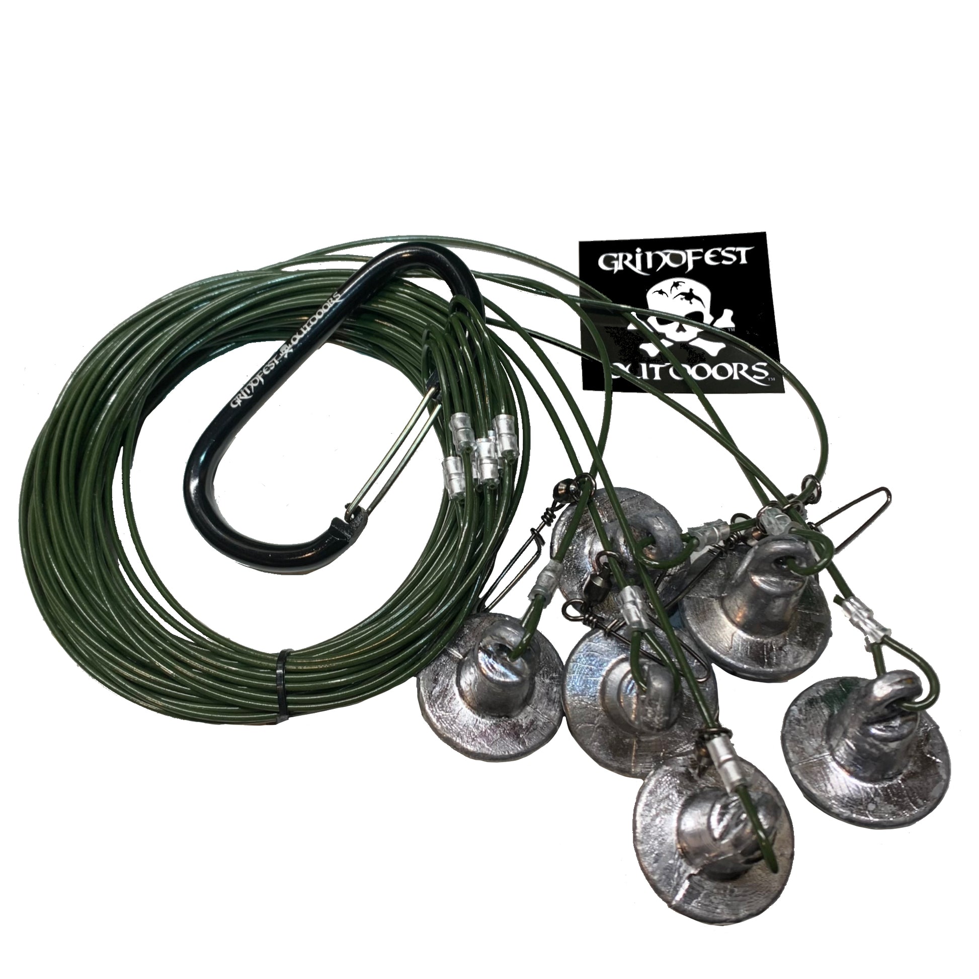 12oz Coated Steel Cable Texas Rigs (Half Dozen) – GrindFest Outdoors