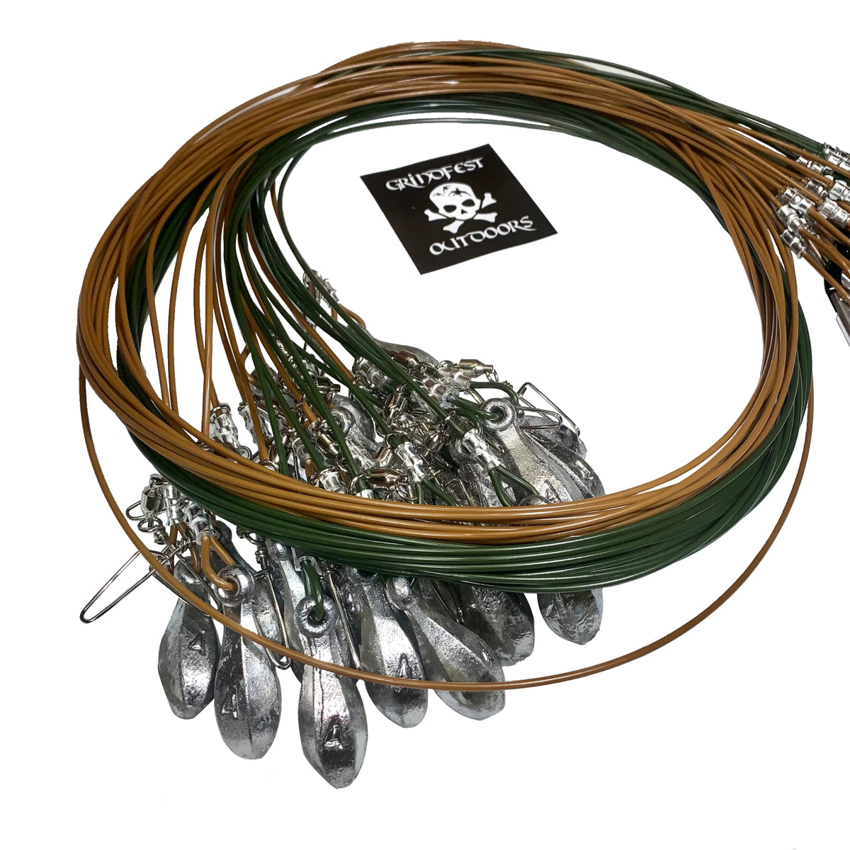 Texas Rig Components 4oz Coated Steel Cable Texas Rigs – GrindFest Outdoors