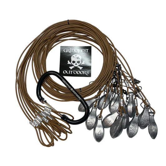 Coated Steel Cable Texas Rigs - Bank Sinker