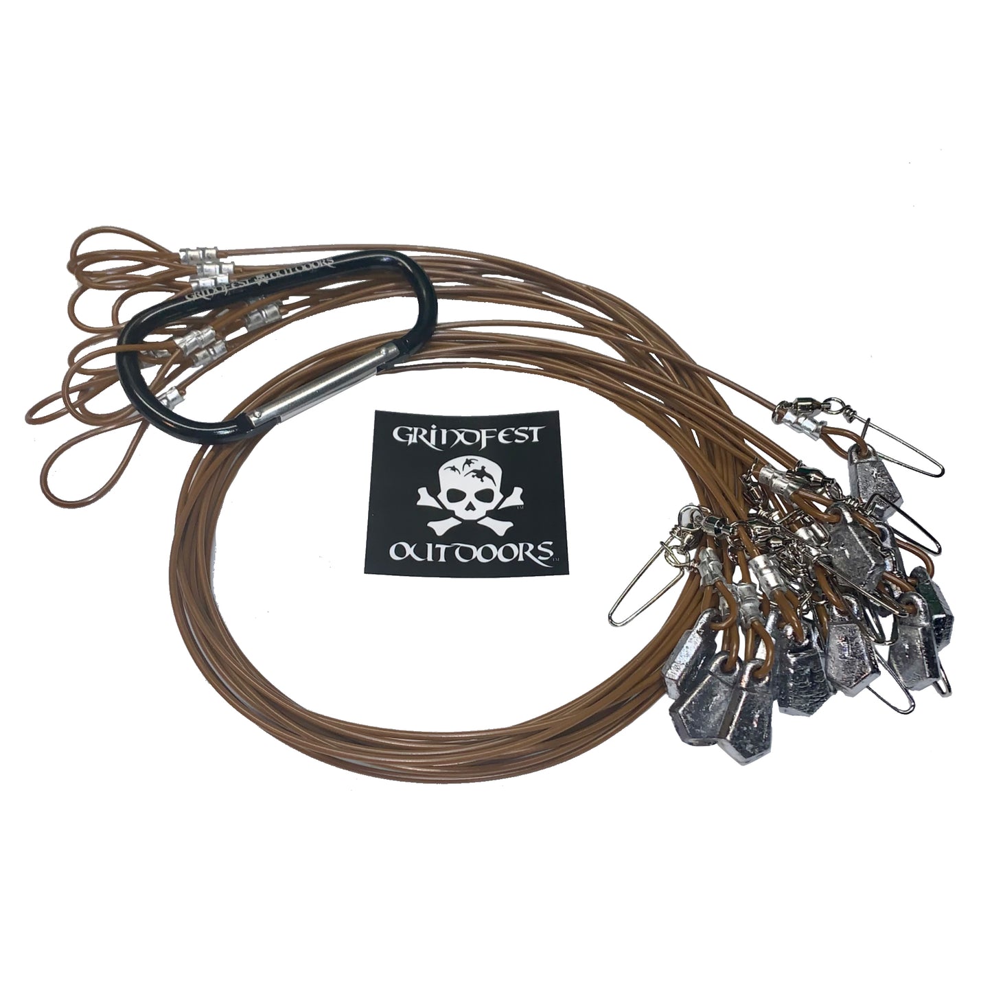 1oz Coated Steel Cable Texas Rigs – GrindFest Outdoors