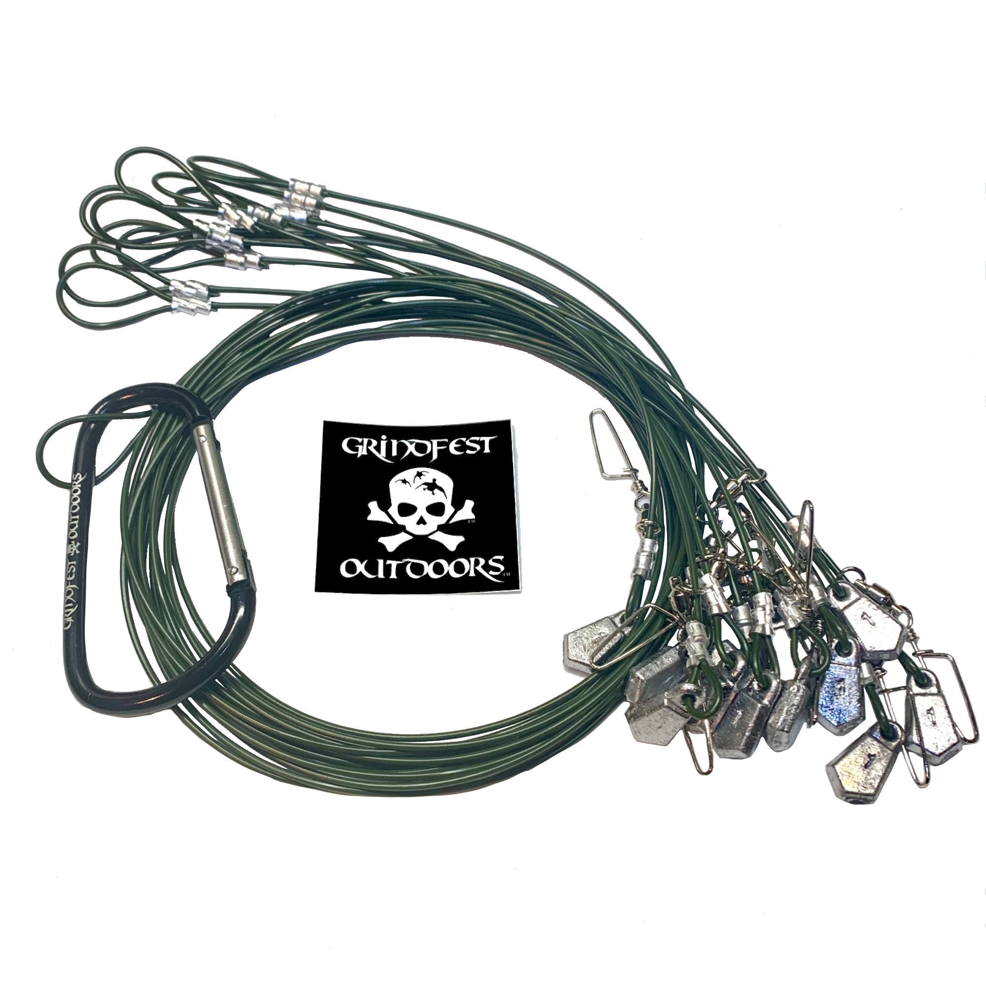 1oz Coated Steel Cable Texas Rigs – GrindFest Outdoors