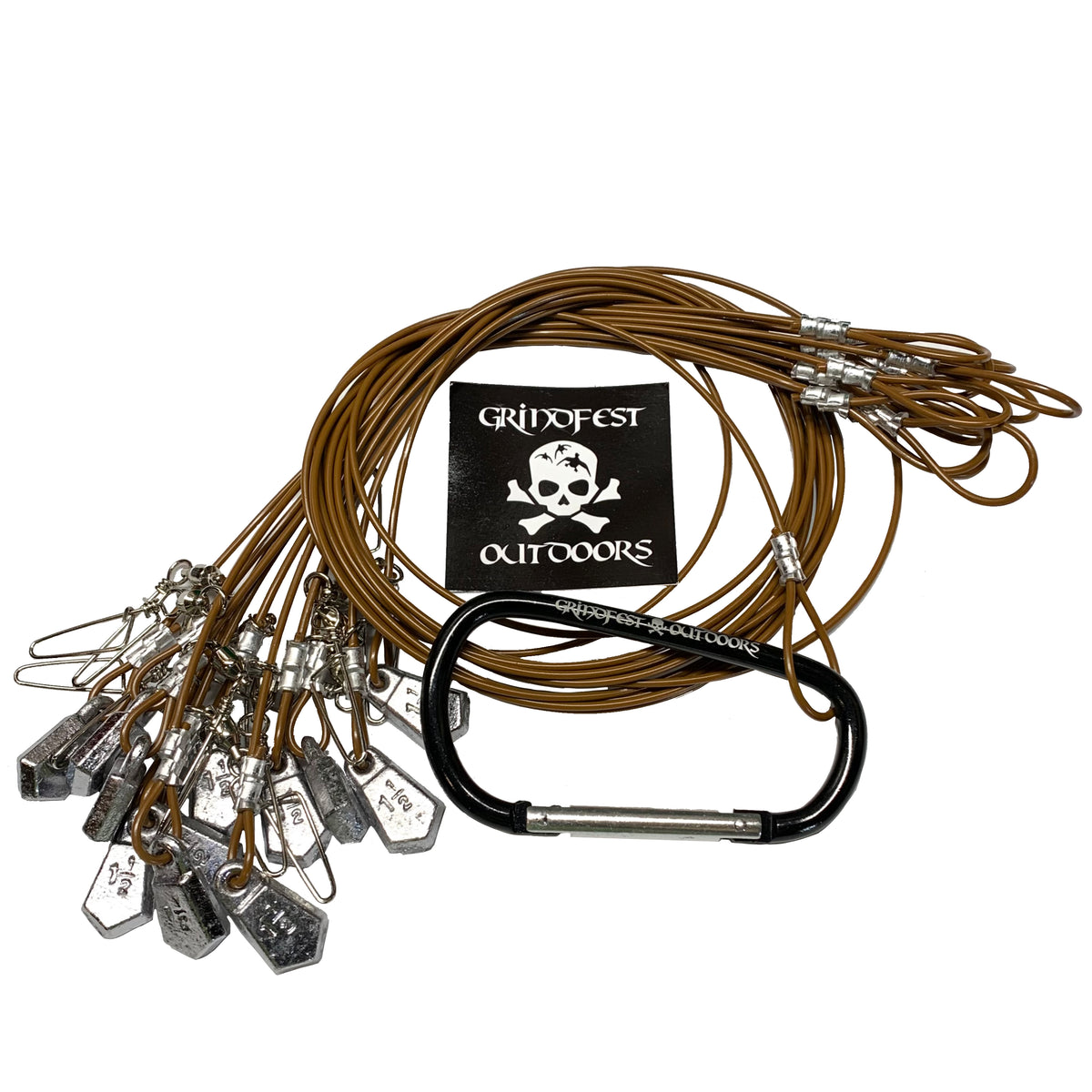 1.5oz Coated Steel Cable Texas Rigs