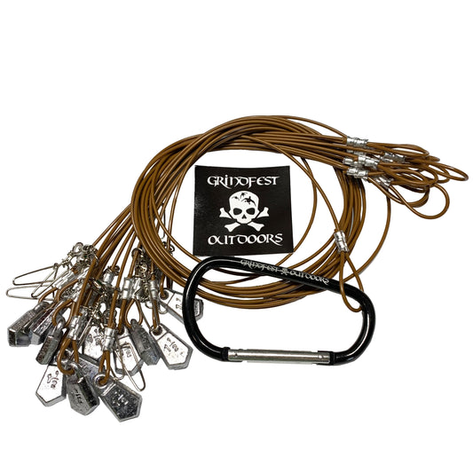 1.5oz Coated Steel Cable Texas Rigs
