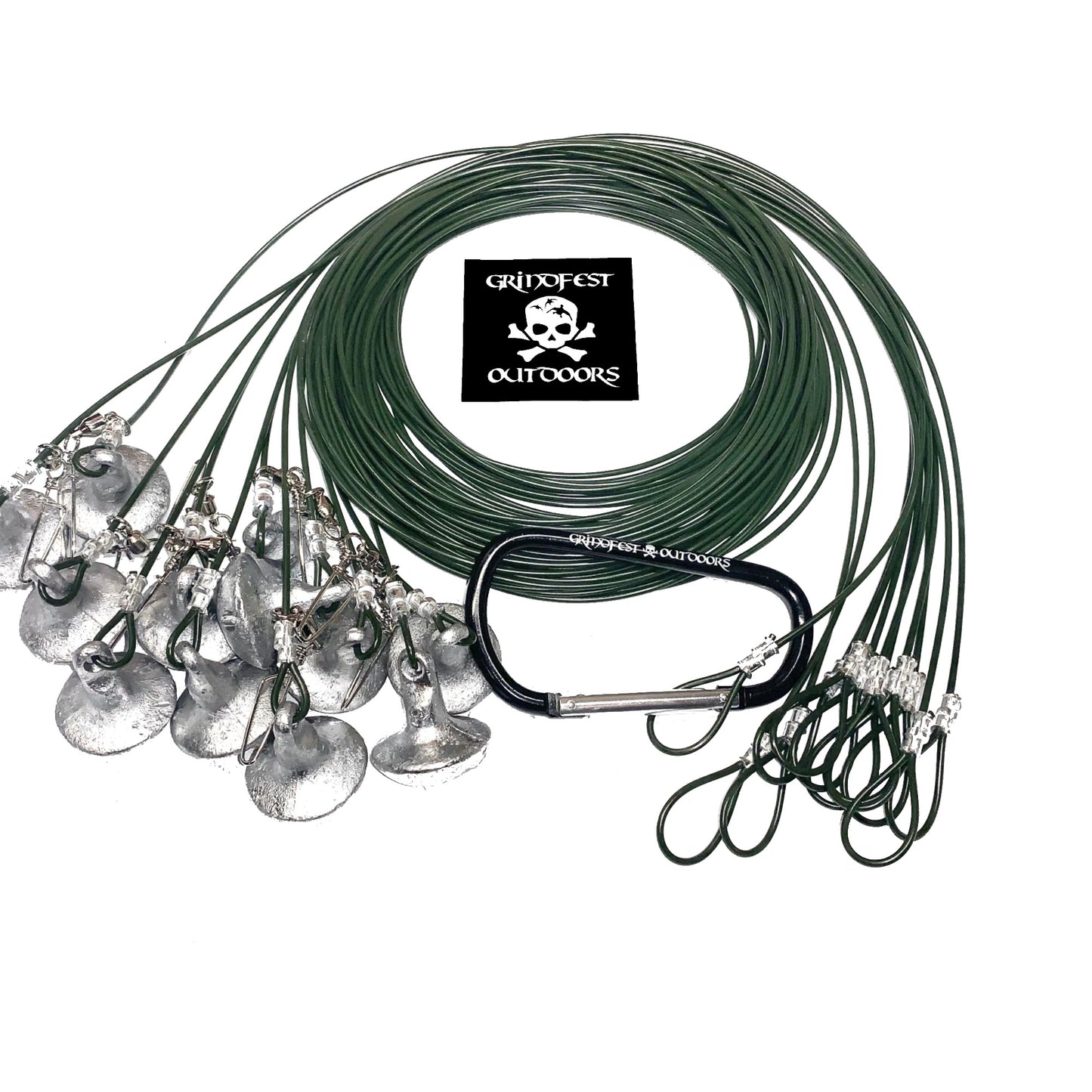 8oz Coated Steel Cable Texas Rigs